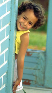  Little girl smiling 