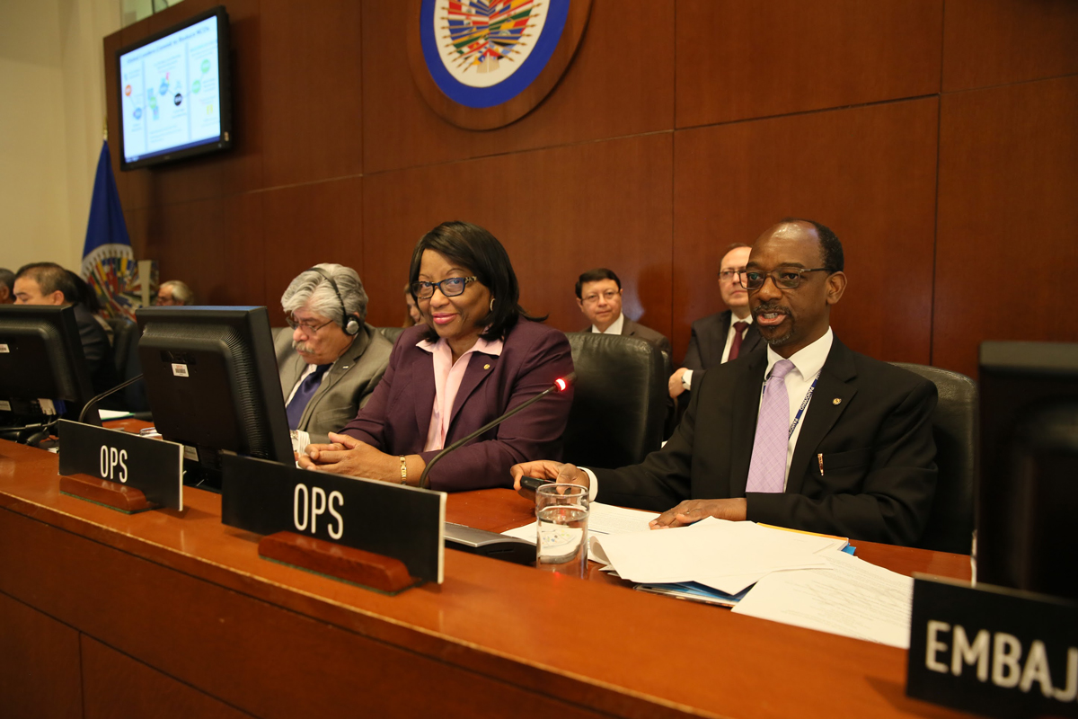 Director of the Pan American Health Organization (PAHO), speaking to the Permanent Council of the Organization of American States (OAS)