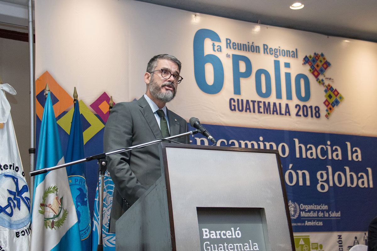 Representante de la OPS en Guatemala, Oscar Barreneche