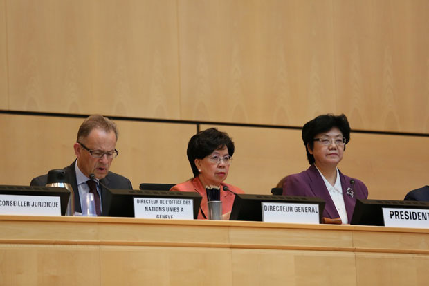 Dr. Chan, opening 69th WHA