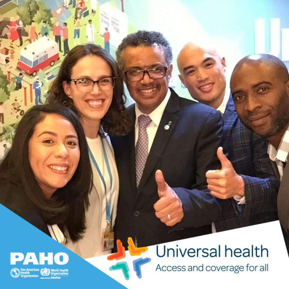 Dr. Tedros visits PAHO's Photo booth