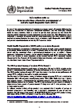 Information note on interim selection criteria procurement - malaria rapid diagnostic tests (RDTs); 2010