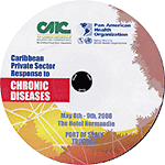 CD-ROM label, Caribbean Private Sector Response to Chronic Diseases