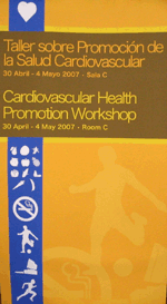 Afiche del taller cardiovascular